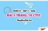 Bài 1 trang 70 Toán 8 Tập 2 Chân trời sáng tạo
